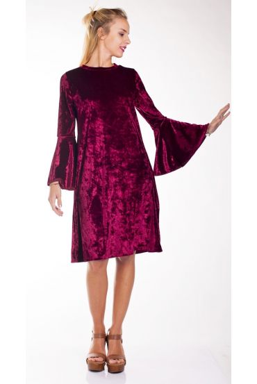 ROBE VELOUR 4235 ROUGE