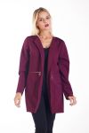 VESTE ZIPPEE 4267 BORDEAUX