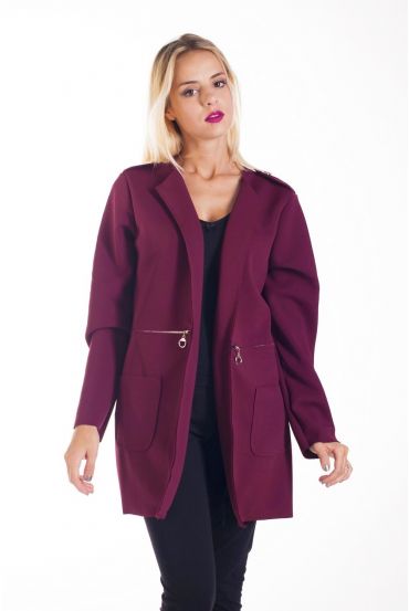 JACKE ZIPPEE 4267 BORDEAUX