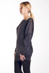 PULL TUNIQUE RIVETS 4243 NOIR