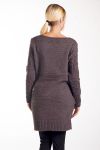 PULL ROBE MAILLE 2 POCHES 4269 TAUPE