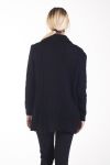 PULL COL ROULE TORSADE 4268 NOIR