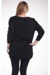 LARGE SIZE PULLOVER 4272 BLACK