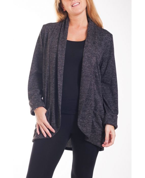 DI GRANDI DIMENSIONI GIACCA BLAZER 4264 NERO