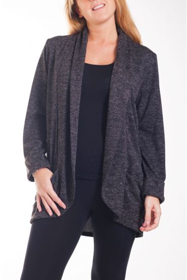 LARGE SIZE JACKET BLAZER 4264 BLACK