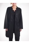 DI GRANDI DIMENSIONI CAPPOTTO 4281 NERO