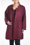 LARGE SIZE COAT 4281 BORDEAUX