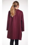 DI GRANDI DIMENSIONI CAPPOTTO 4281 BORDEAUX