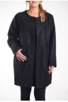 LARGE SIZE COAT 4280 BLACK