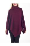 CAPE PONCHO DE LANA MOHAIR 4219 BURDEOS