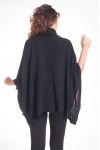 CAPE MOHAIR PONCHO 4219 ZWART