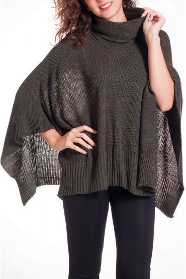 CAPE PONCHO MOHAIR 4219 MILITARY GREEN