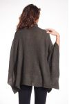 CAPE MOHAIR PONCHO 4219 MILITAIRE GROEN