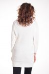 PULL TUNIQUE MOHAIR TORSADE 4303 BLANC