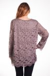 GROOT FORMAAT TUNIEK TOP LACE 4314 TAUPE