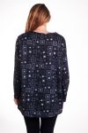 LARGE SIZE SWEATER PRINTS 4326 GRAY