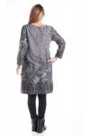 GRANDE TAILLE ROBE IMPRIMEE 4167 GRIS