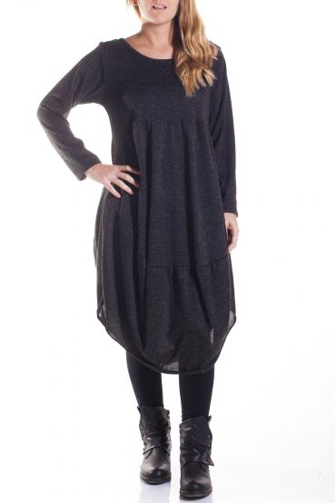 GRANDE TAILLE ROBE 4356 NOIR