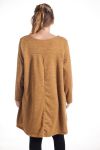 LARGE SIZE SWEATER TUNIC DRAGONFLY 4349 MUSTARD