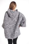 DI GRANDI DIMENSIONI CAPPOTTO 4340 GRIGIO