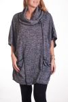 GRANDE TAILLE GILET 2 POCHES 4330 GRIS