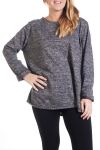 GRANDE TAILLE PULL 4321 GRIS