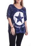 DI GRANDI DIMENSIONI T-SHIRT MILITARE 4311 BLU