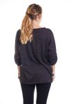 GRANDE TAILLE PULL ENCOLURE ZIPPEE 4307 NOIR