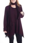 GROOT FORMAAT TRUI TUNIEK + SJAAL 4299 BORDEAUX