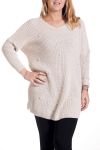 GROßE PULLOVER PERLEN 4294 BEIGE