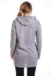 GRANDE TAILLE PULL TUNIQUE CŒUR 4285 GRIS