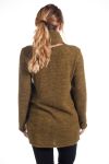 LARGE SIZE SWEATER TUNIC 2 PIECES 4284 MUSTARD