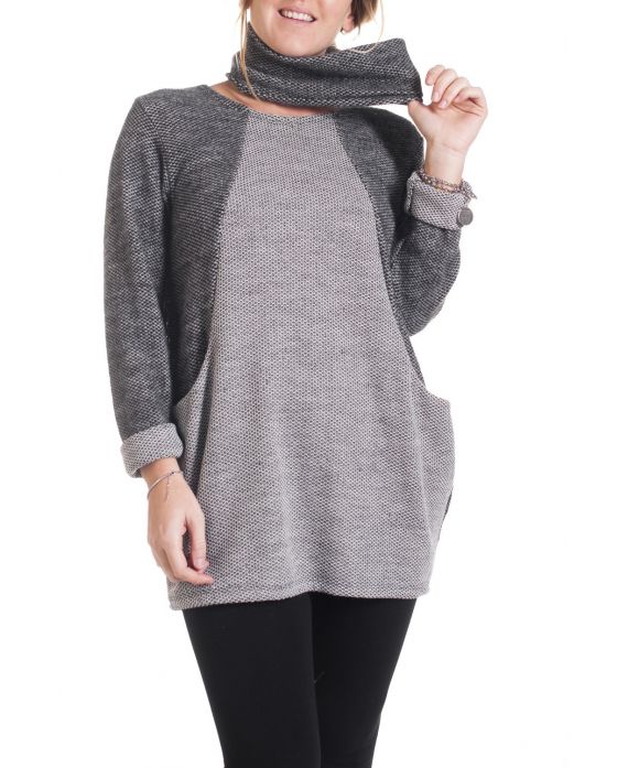 GROßE PULLOVER TUNIKA 2 STÜCK 4284 SCHWARZ