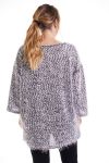 GROßE PULLOVER LUREX 4282 WEIß