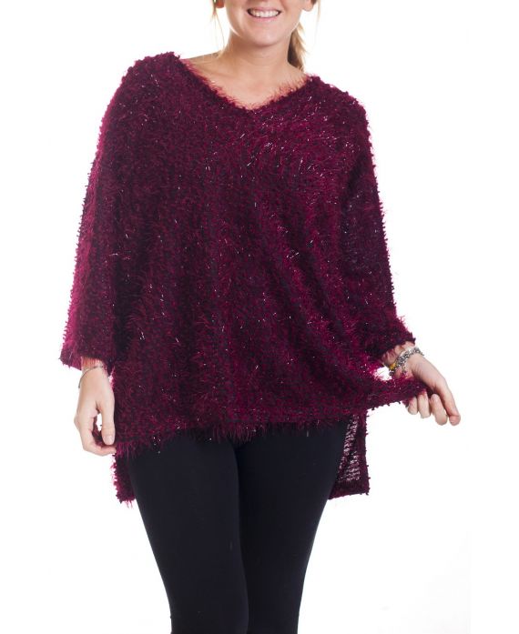 GROßE PULLOVER LUREX 4282 BORDEAUX