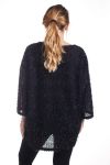 GRANDE TAILLE PULL LUREX 4282 NOIR