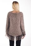 HEMD HAT PAILLETTEN 4229 TAUPE