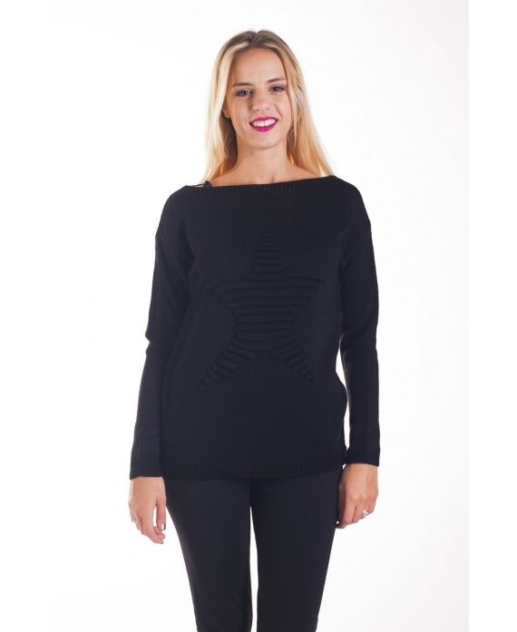 KNIT PULLOVER ETOILE 4271 BLACK