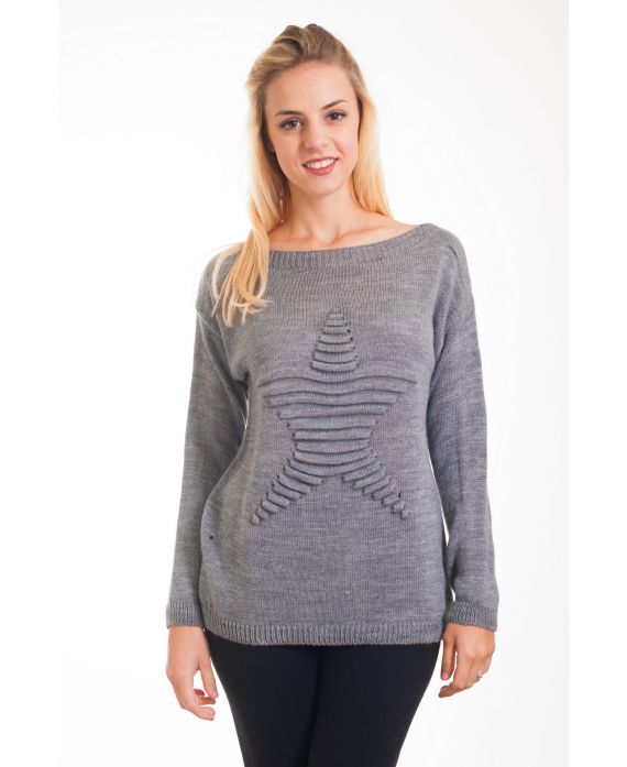 KNIT PULLOVER ETOILE 4271 GREY