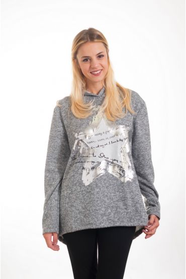 SUDADERA ESTRELLA DE LA CAMPANA 4309 GRIS