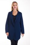 CHAQUETA BLAZER LARGO OVERSIZE 4276 NEGRO