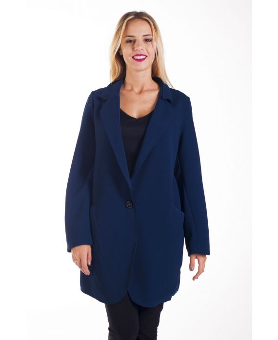 JASJE BLAZER LANGE OVERSIZED 4276 ZWART