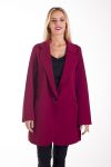 CHAQUETA BLAZER LARGO OVERSIZE 4276 NEGRO