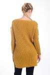 PULL SHOULDERS A LACE-UP 4359 MUSTARD