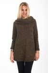 PULL ROBE COL TOMBANT 4305 MOUTARDE