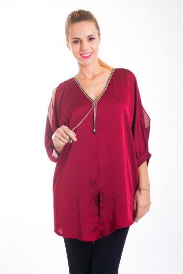 TOP AVOND EFFECT SATINE 4418 BORDEAUX