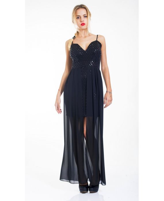 ROBE DE SOIREE 4436 NOIR