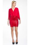 ROBE DE SOIREE 4434 ROUGE