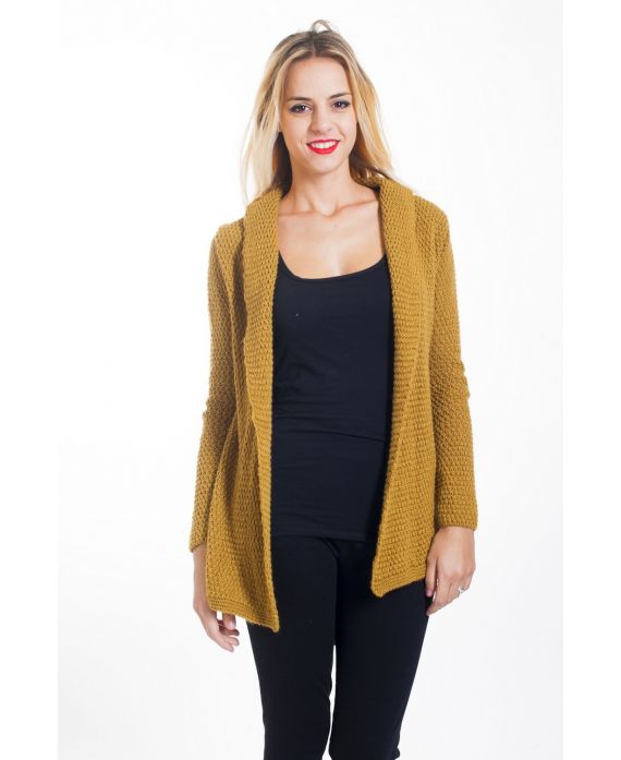 GILET MESH BACK AJOURE 4094 MUSTARD