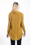 GILET MESH BACK AJOURE 4094 MUSTARD